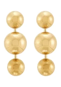Multi Ball Stud Earrings in 14K Yellow Gold