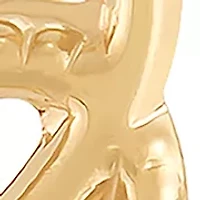 Open Double Heart Earrings in 14K Yellow Gold