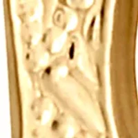 Kids Facet Hoop Earrings in 14K Yellow Gold