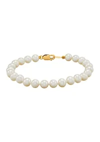 Pearl Bracelet in 14K Yellow Gold