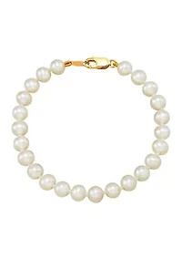 Pearl Bracelet in 14K Yellow Gold