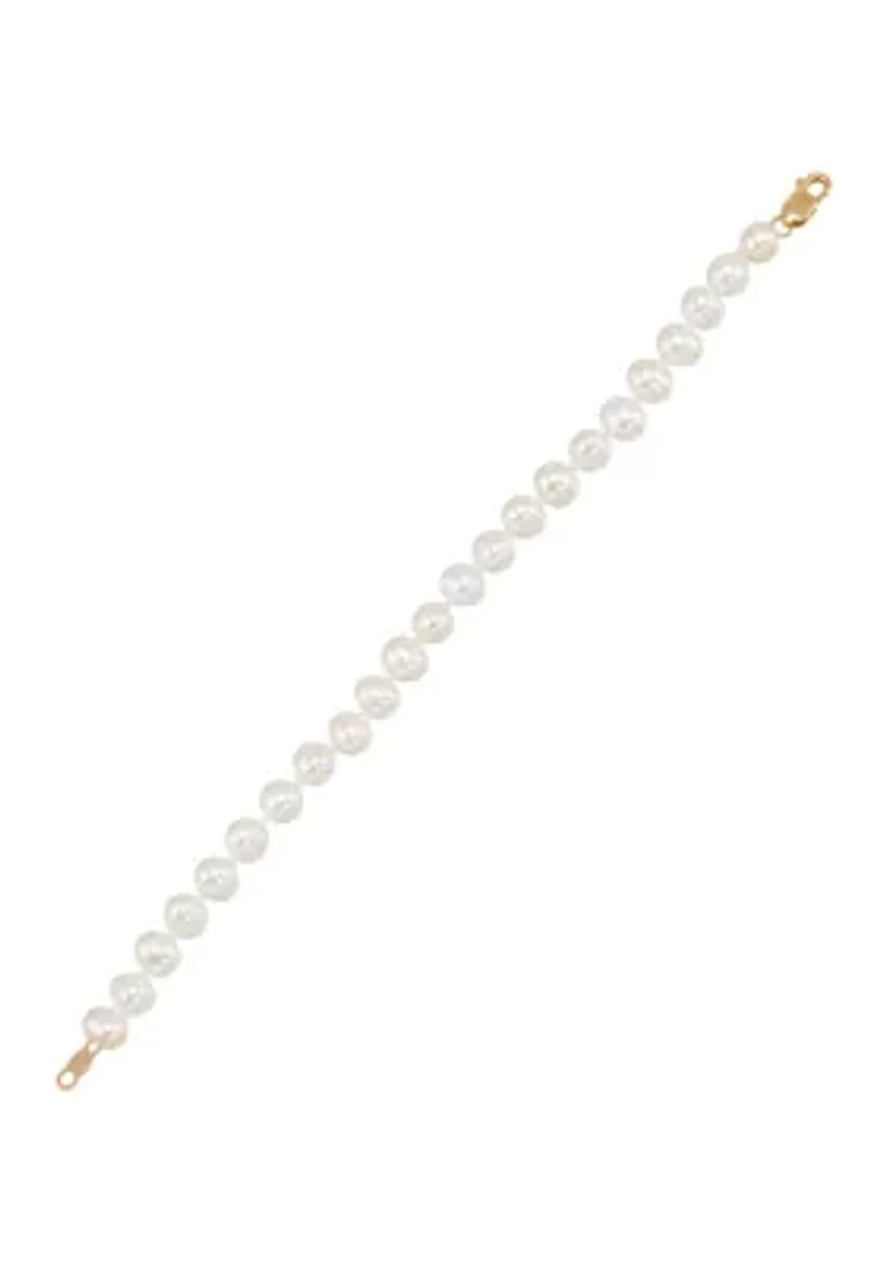 Pearl Bracelet in 14K Yellow Gold