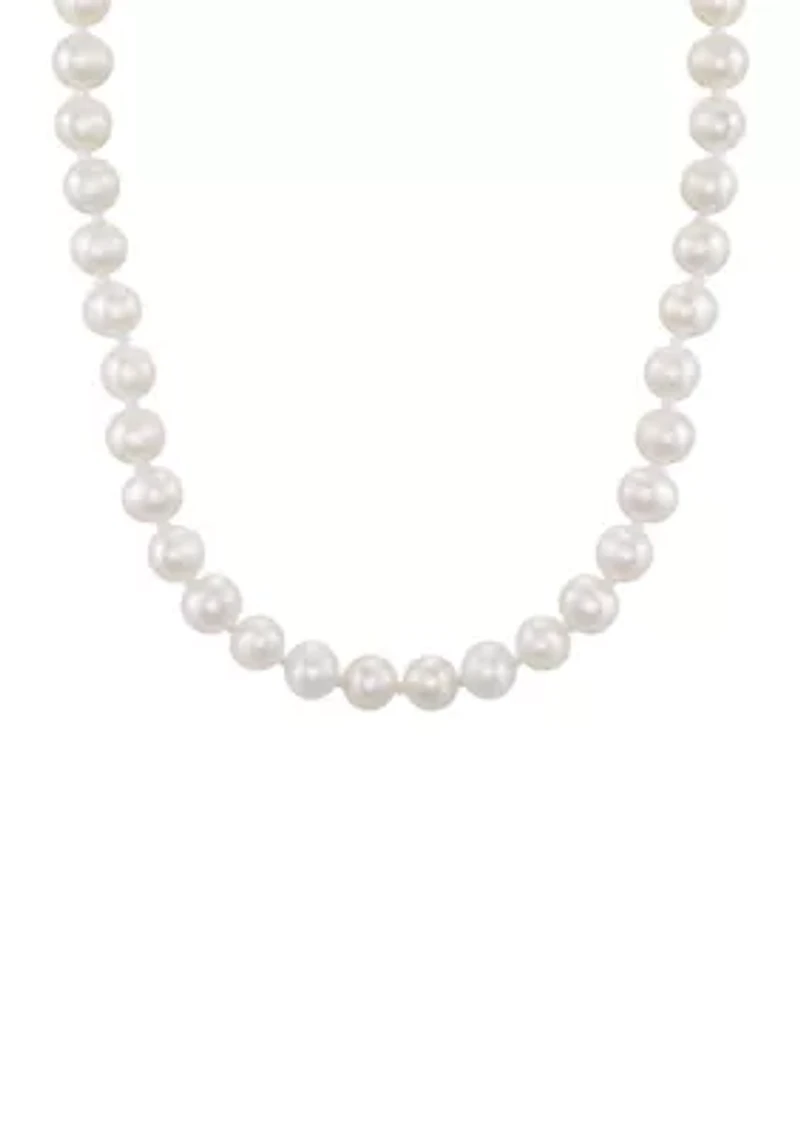 Freshwater Baby Pearl Necklace in 14K Yellow Gold