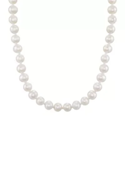Freshwater Baby Pearl Necklace in 14K Yellow Gold