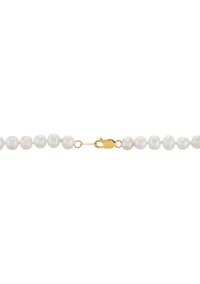 Freshwater Baby Pearl Necklace in 14K Yellow Gold