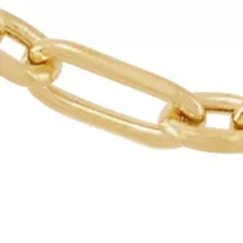 Paperclip Chain Necklace in 14K Yellow Gold