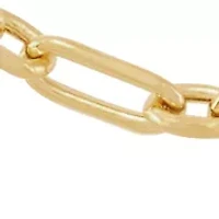 Paperclip Chain Necklace in 14K Yellow Gold