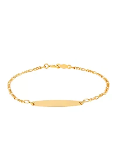 Figaro Bracelet in 14K Yellow Gold