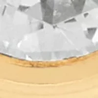 Cubic Zirconia Kid Stud Earrings in 14K Yellow Gold