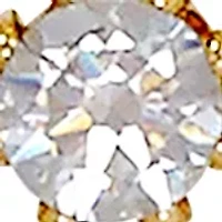 Kids Cubic Zirconia Heart Pendant Necklace in 14K Yellow Gold