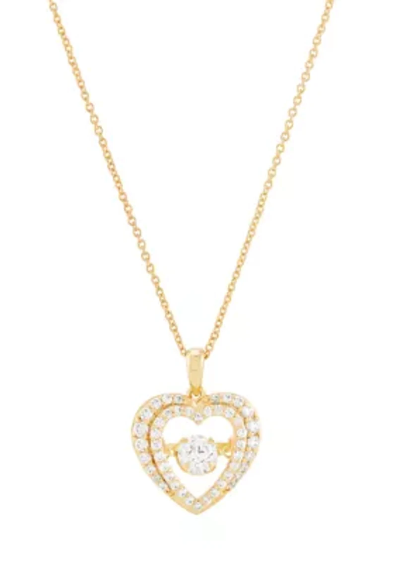 1 ct. t.w. Lab Grown Diamond Pendant Necklace on 18" Gold Over Silver Cable Chain 