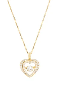 1 ct. t.w. Lab Grown Diamond Pendant Necklace on 18" Gold Over Silver Cable Chain 