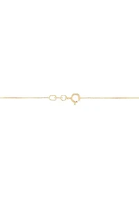 Diamond Pendant with 18" Box Chain in 10K Yellow Gold