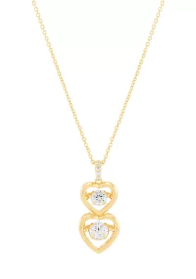 3/4 ct. t.w. Lab Grown Diamond Pendant Necklace with 18'' Cable Chain in Gold Over Sterling Silver