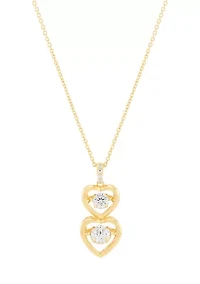 3/4 ct. t.w. Lab Grown Diamond Pendant Necklace with 18'' Cable Chain in Gold Over Sterling Silver