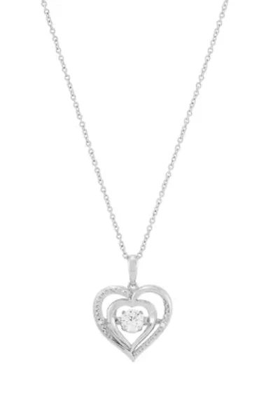 1/3 ct. t.w. Lab Grown Diamond Pendant with 18" Cable Chian in Sterling Silver