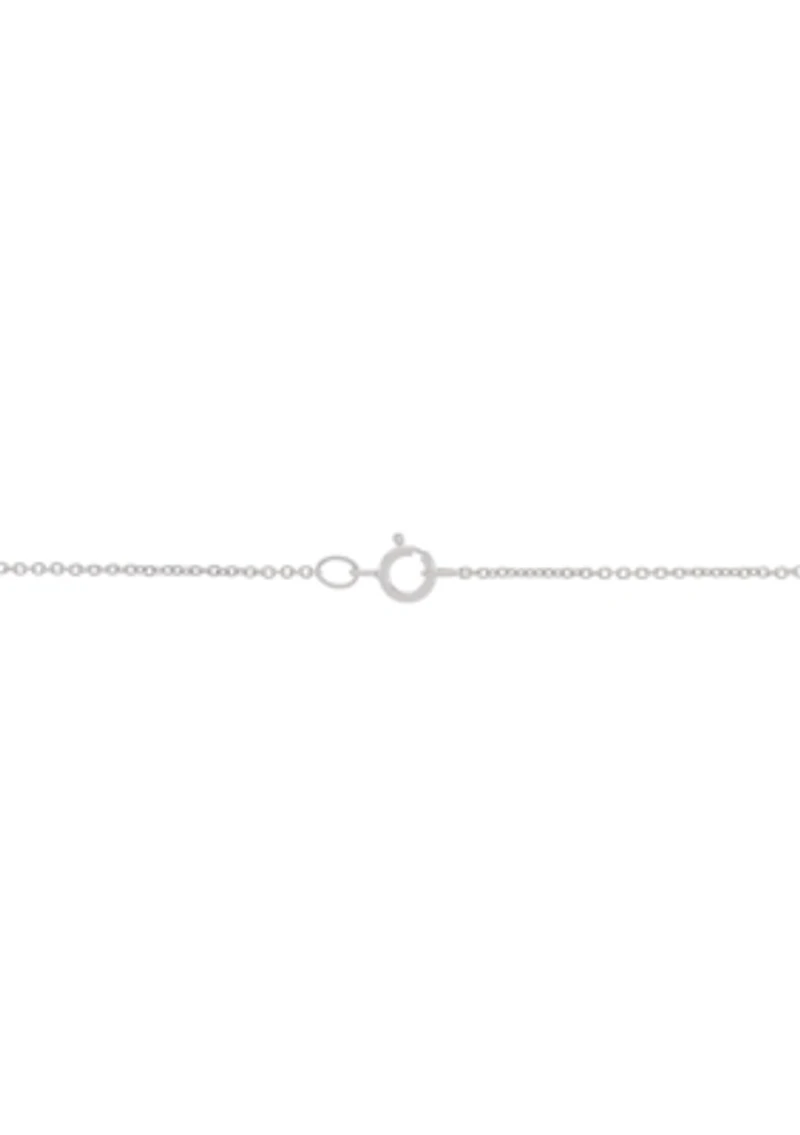 5/8 ct. t.w. Lab Grown Diamond Heart Pendant Necklace with 18" Cable Chain in Sterling Silver