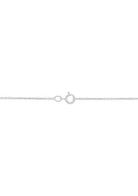  1/2 ct. t.w. Lab Grown Diamond Pendant with 18" Box Chain in 10K White Gold