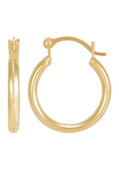  Huggie Hoops Earring in 10K Yellow Gold