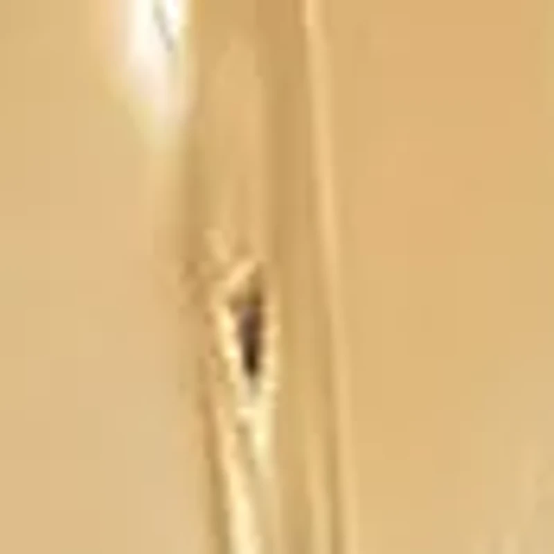 8mm Created White Sapphire Pendant necklace in 10K Yellow Gold 