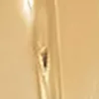 8mm Created White Sapphire Pendant necklace in 10K Yellow Gold 