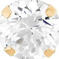 1.4 ct. t.w. Lab Grown White Sapphire Pendant with 18" Rope Chain in 10K Yellow Gold