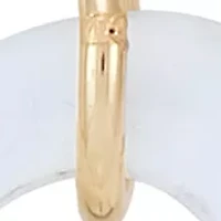 15 Millimeter Mother of Pearl Pendant with 18" Rope Chain in 10K Yellow Gold