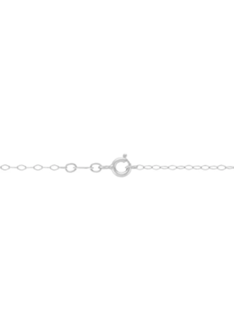 1/4 ct. t.w. Diamond Cross Pendant Necklace with 18" Cable Chain in Sterling Silver