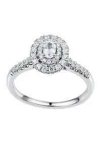 1/2 ct. t.w. Diamond Engagement Ring in 14K White Gold