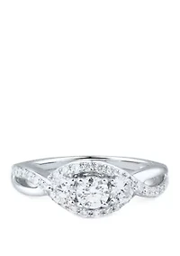 	  1 ct. t.w. Diamond Ring in 14K White Gold 