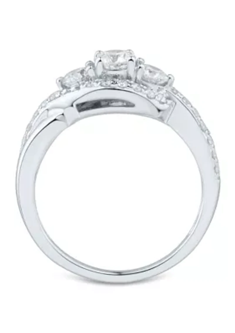 	  1 ct. t.w. Diamond Ring in 14K White Gold 