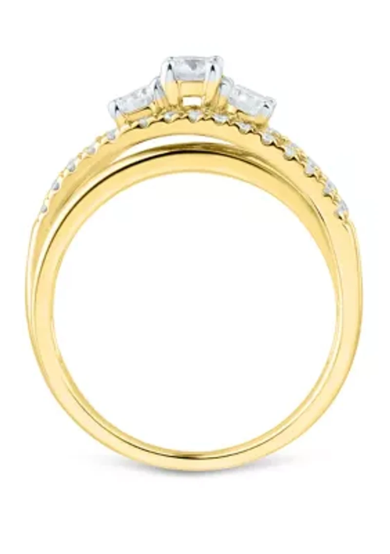 5/8 ct. t.w. Diamond Ring in 10K Yellow Gold 