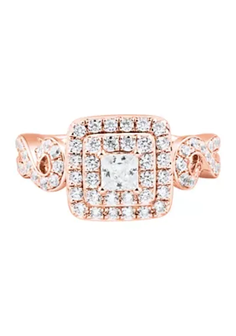 1.25 ct. t.w. Diamond Engagement Ring in 14K Rose Gold