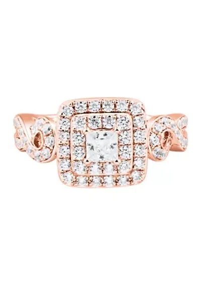 1.25 ct. t.w. Diamond Engagement Ring in 14K Rose Gold