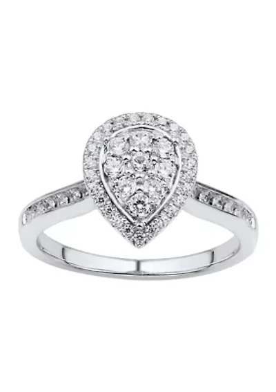3/8 ct. t.w. Diamond Engagement Ring 10K White Gold