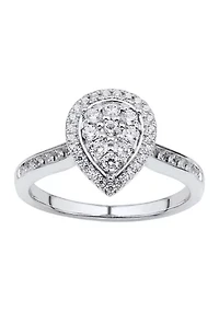 3/8 ct. t.w. Diamond Engagement Ring 10K White Gold