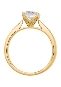 Grown With Love 1 1/2 ct. t.w. Lab Grown Diamond Solitaire Ring in 14K Yellow Gold