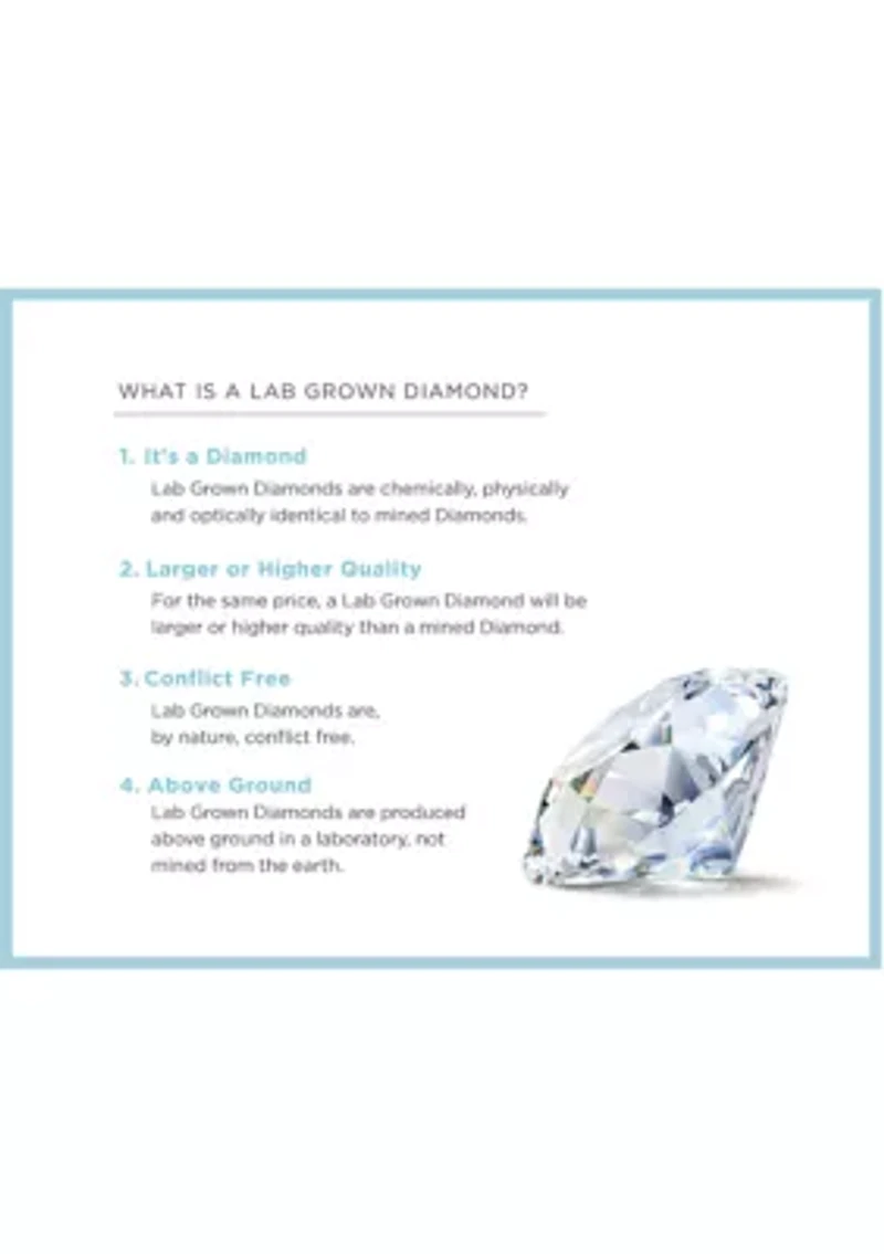 Grown With Love 1 1/2 ct. t.w. Lab Grown Diamond Solitaire Ring in 14K Yellow Gold