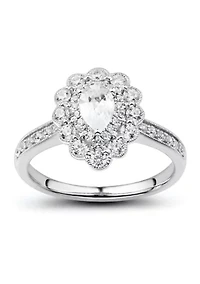 ct. t.w. Diamond Engagement Ring in 14K White Gold