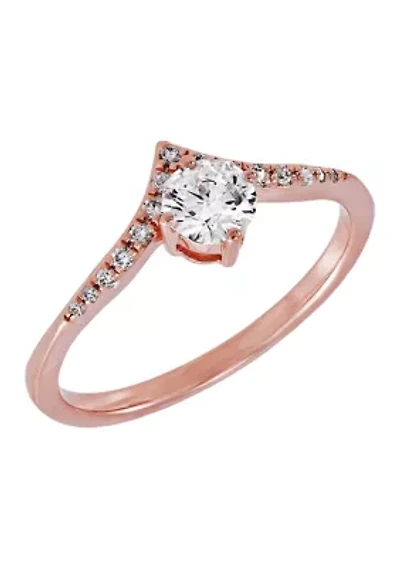 ct. t.w. Diamond Ring in 14K Rose Gold