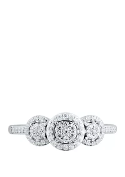 My Forever 1/4 ct. t.w. Diamond Bridal Ring in Sterling Silver 