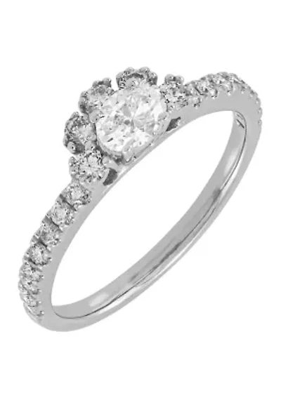 ct. t.w. Diamond Ring in 14K White Gold