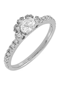 ct. t.w. Diamond Ring in 14K White Gold
