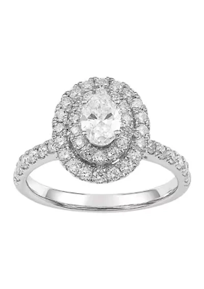 ct. t.w. Lab Created Diamond Ring in 14K White Gold