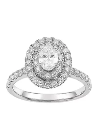 ct. t.w. Lab Created Diamond Ring in 14K White Gold