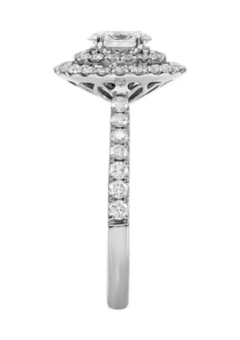 ct. t.w. Lab Created Diamond Ring in 14K White Gold