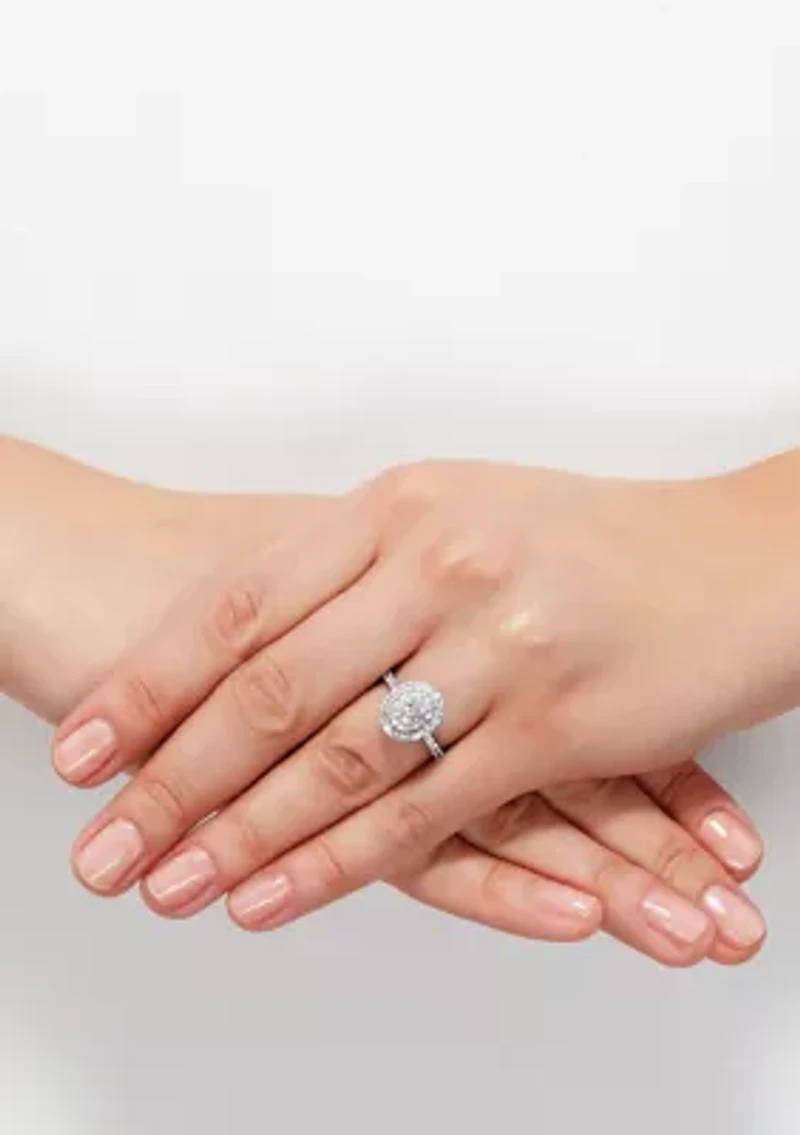 ct. t.w. Lab Created Diamond Ring in 14K White Gold
