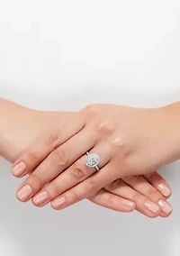 ct. t.w. Lab Created Diamond Ring in 14K White Gold