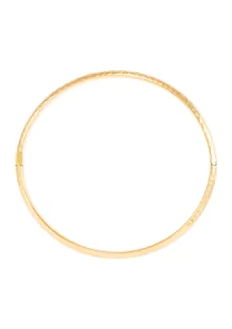 Hinge Bangle in 10K Yellow Gold