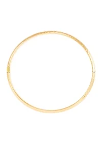 Hinge Bangle in 10K Yellow Gold